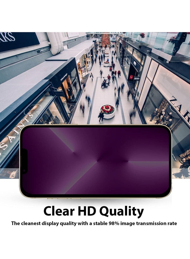 مخطوطات واقي شاشة ممتاز لهاتف iPhone، حماية للخصوصية، حماية نهائية من السقوط، تغطية كاملة ضد التجسس، واقي شاشة 9H+ زجاج مقسى يناسب معظم الجرابات (12Pro Max/6.7 بوصة) - Image 2