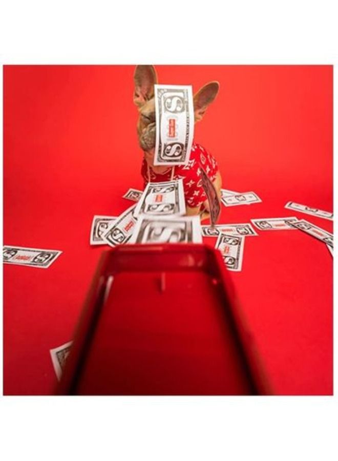 Red Money Gun Shooter, Toy Guns That Look Real, Prop Gun Cash Cannon for Game Movies Party Supplies with Play Money - Image 2