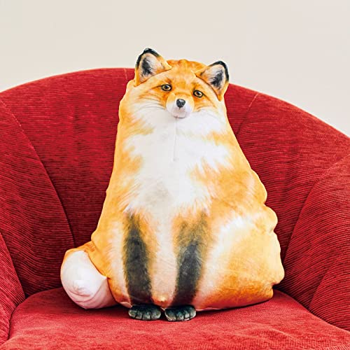 Sew Butiful Fox Stuffed Animal, 14" Fox Plush Pillow, Cute Plushies, Throw Pillow Doll Big Plush Toys Birthday Gift for Girls Boys Girlfriend Kids - Image 4