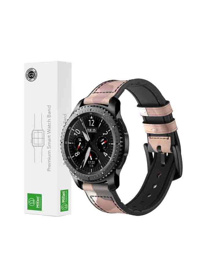 NIBEMINENT Replacement Band For Samsung/Huawei/Garmin/Fossil Smartwatch 22 mm Sand