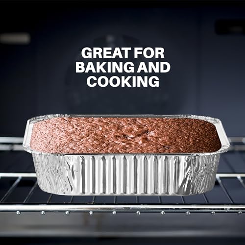 MontoPack 8” Disposable Aluminum Foil Square Baking Pans | 8 x 8 Cake Pan Tin for Broiling, Toaster Oven, Meal Prep, Roasting, Take Out | 20 Pack (8" X 8" With Lids) - Image 5
