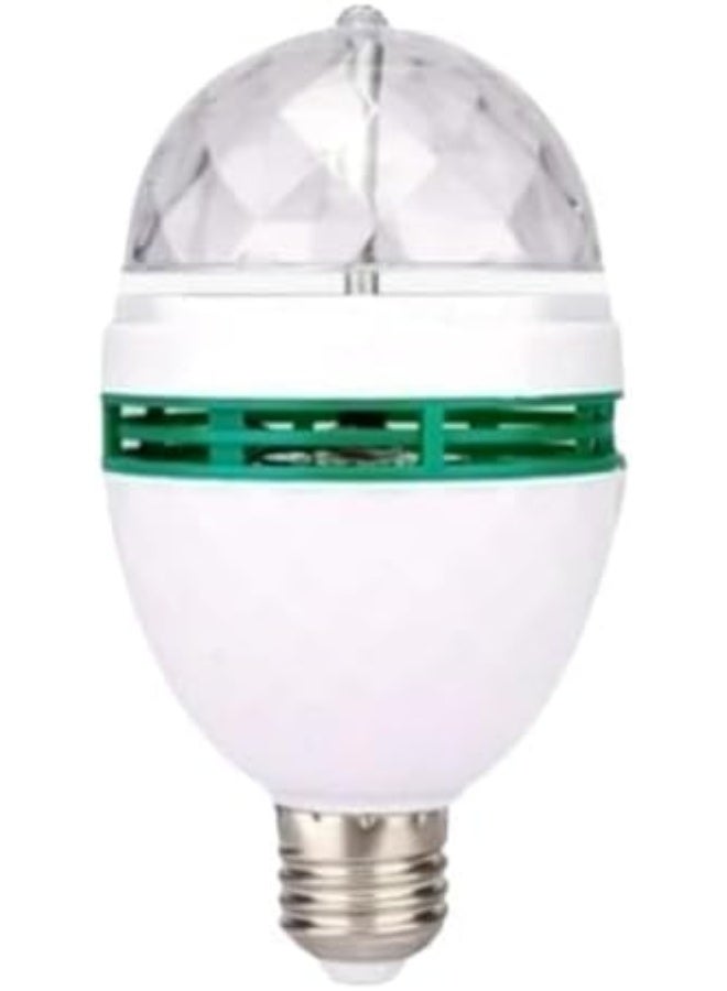 متجر ماى سوق :لمبة ديسكو LED دوارة متعددة الألوان RGB بقاعدة E27 - إضاءة حفلات كريستالية سحرية للمنازل والمناسبات(4 قطع) - Image 1