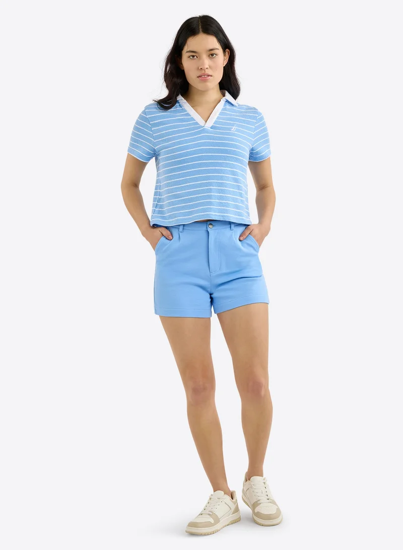 NAUTICA  Striped Regular Fit Premium Cotton Polo Shirt for Women | Best Price UAE