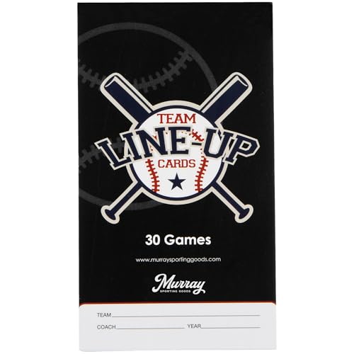 Murray Sporting Goods Baseball/Softball Lineup Cards - 30 Games with 16 Player Roster Lineup Sheet (4-Part Carbon Copies) (1) - Image 4