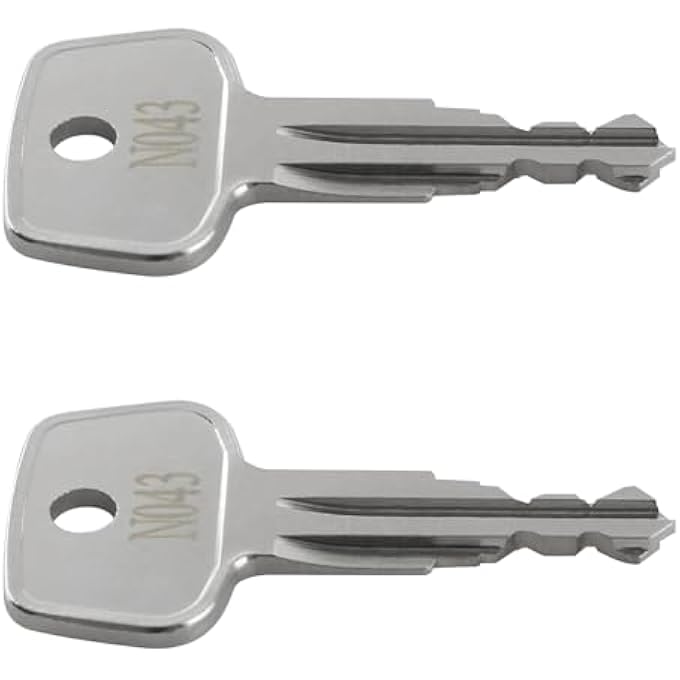 rayihni N043 Thule Roof Rack Replacement Key, Thule Car Rack Replacement Key, Replacement Keys for Thule Ski, Roof, Cargo Box, Carrier Racks and Crossbars [Code N043] - Image 3