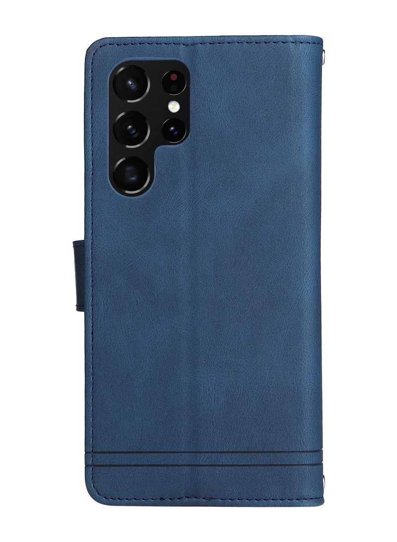 Suteni Crossbody Strap Flip Cover Card Slots Leather Phone Case for Samsung - Image 2