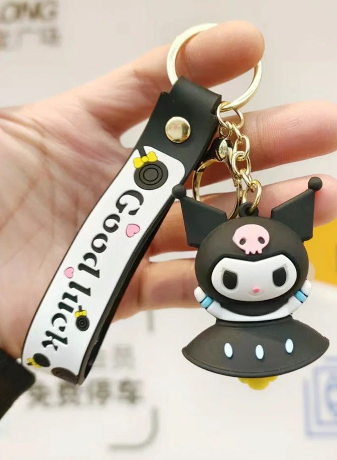 Kawaii Distinctive cartoon keychain distinctive accessory high-quality anime keychain with Cinnamoroll My Melody Kirumi design that fits with car keys wallet and bag wonderful and beautiful gift  - Image 1
