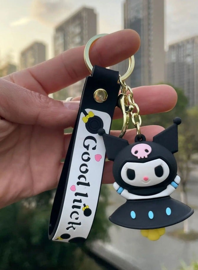 Kawaii Distinctive cartoon keychain distinctive accessory high-quality anime keychain with Cinnamoroll My Melody Kirumi design that fits with car keys wallet and bag wonderful and beautiful gift  - Image 2