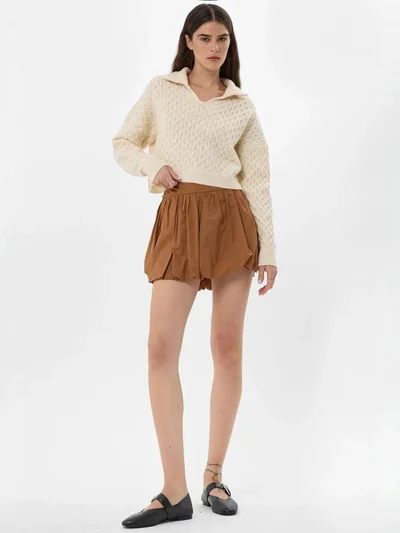 HICCUP Mini Balloon Skirt with Attached Inner Short