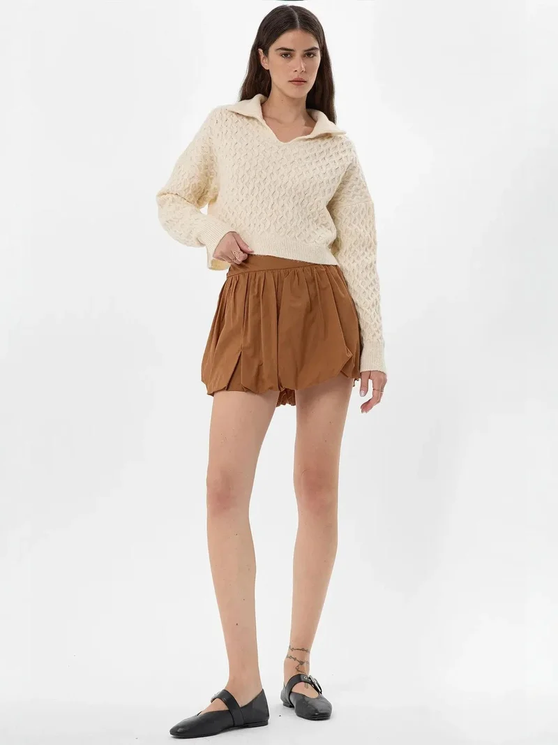 زوبعة تنورة بالون مصغرة مع شورت داخلي مرفق