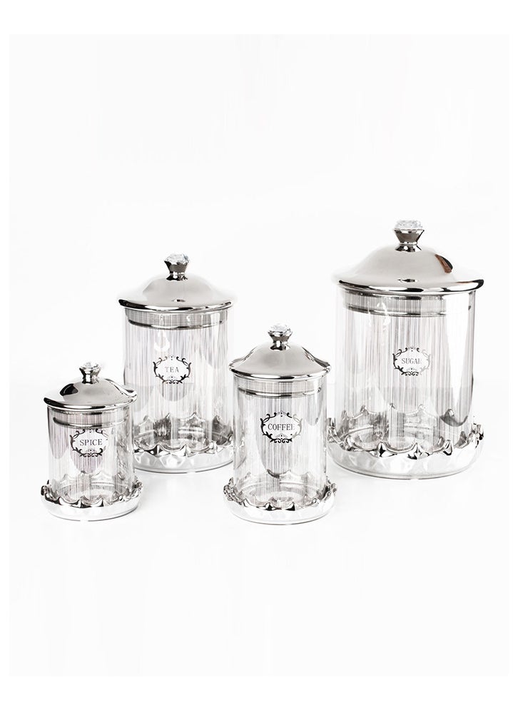 Generic - Spice and condiment storage container set with lids for safe use. - Image 1