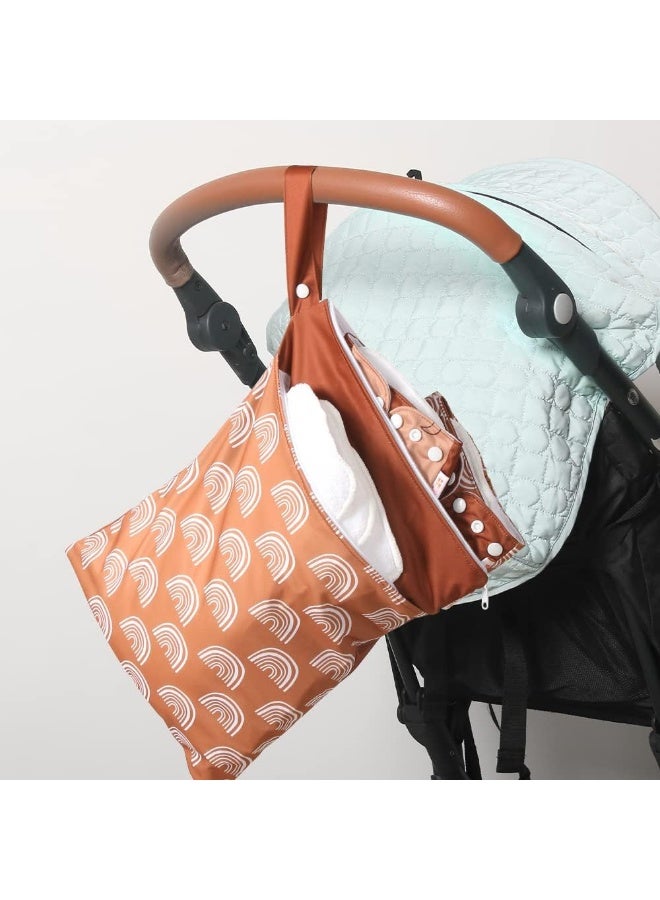 Smarbore 2 Pack Wet Dry Bags for Baby Cloth Diapers & Breast Pump Parts - Image 2