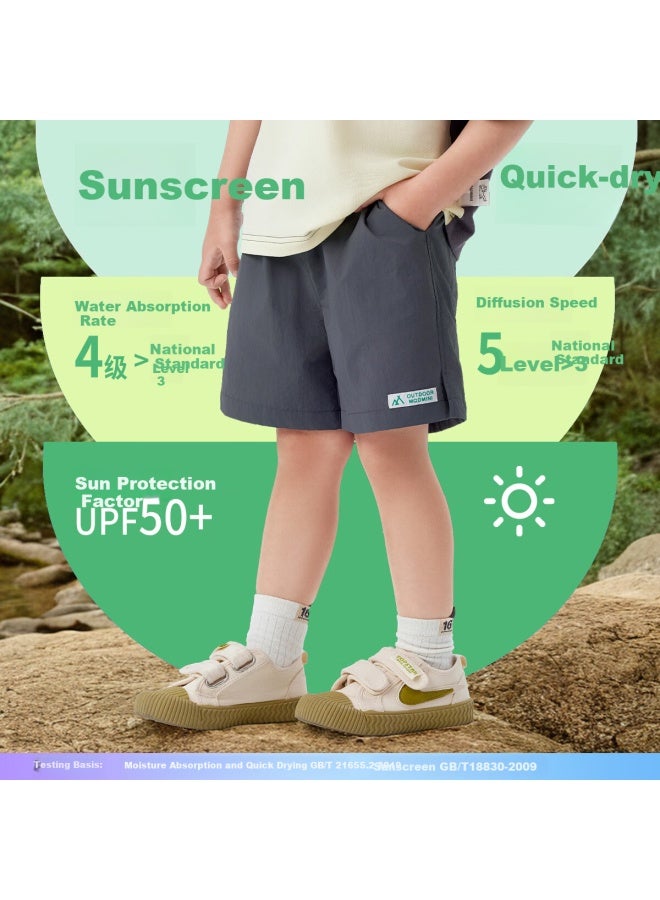 Mqdmini Kids Quick Dry Shorts Boys Girls Sports Casual Shorts Lightweight Summer - Image 1