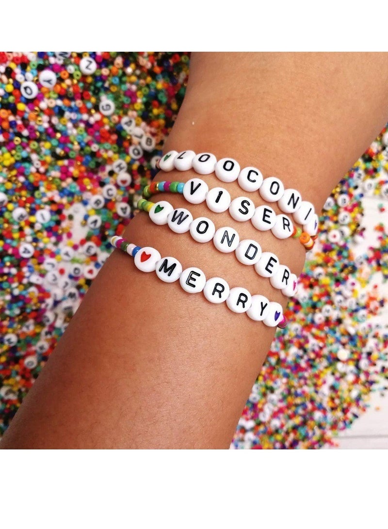 5000pcs Bracelet kit Acrylic DIY Letter Bead Set Bracelet Jewelry Making DIY Arts Crafts Gift - Image 5