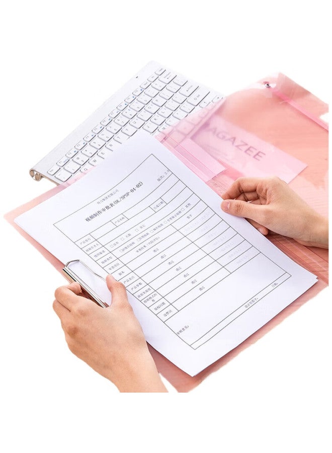 Deli A3 Folding Exam Paper Folder File Organizer, Simple And Stylish Student Subject Storage Organizer With Folding Structure, Exam Paper Classification, Mixed Colors, 72551 - Image 2