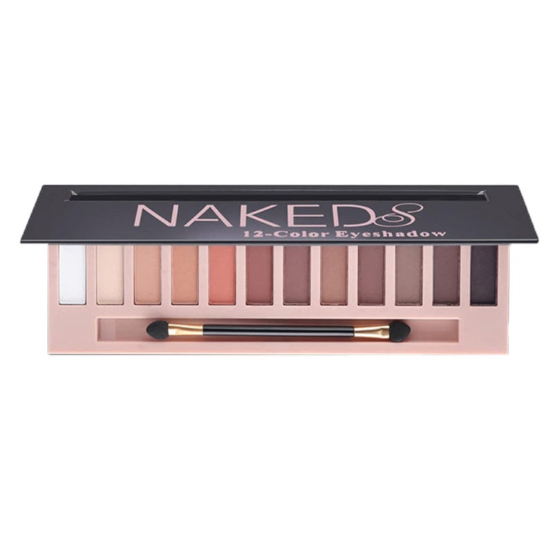 BestLand 12 Colors Makeup Nude Colors Eyeshadow Palette Natural Nude Matte Shimmer Glitter Pigment Eye Shadow Pallete Set Waterproof Smokey Professional Beauty Makeup Kit (Color A Matte) - Image 1
