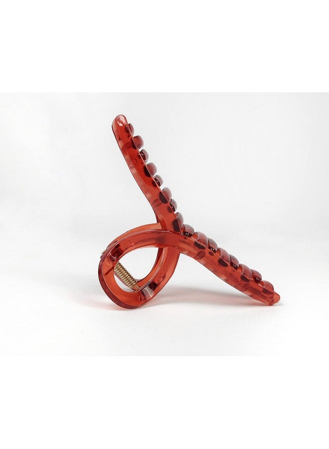 ANNACREATIONS Korean Style Large Plastic Transparent Multicolor Butterfly Hair Claw Clips Long Jaw Clutches Hair Accessories for Women and Girls (6 Pcs) (2) - Image 5