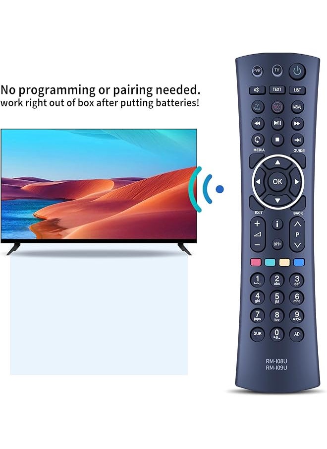 erorex - New Rm I08U Rm I09U Replacement Remote Control Fit For Humax Satellite Receiver Freeview Hd Digital Tv Rm 108U Rm 109U Dtr T1000 Hb 1000S Dtr T2000 Dtr 101000S Hb 11 00S Rm I08U Rm I09U - Image 1