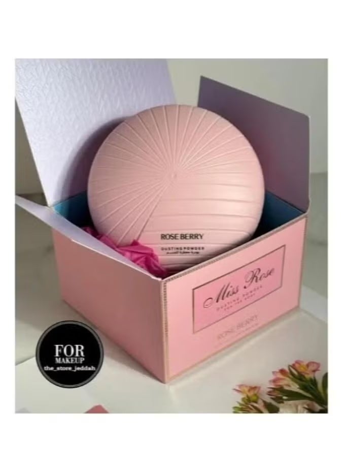 MISS ROSE M Rose Berry Body Powder 200g with Miss Dior Powder Scent - Image 2