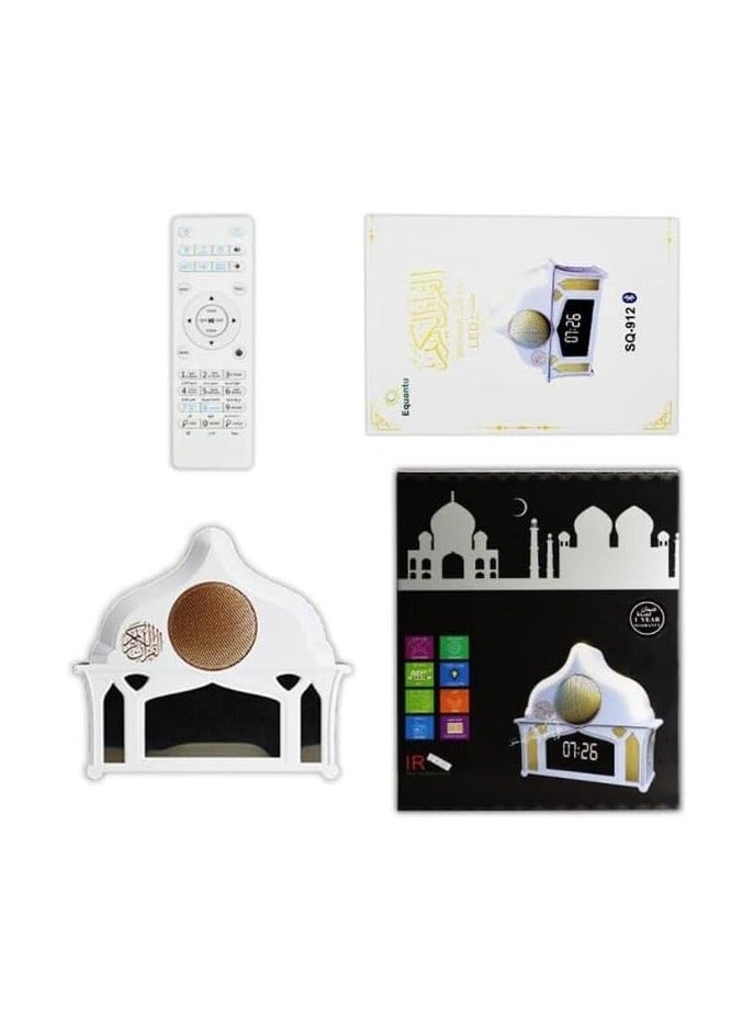 كروني Sq-912 Led Clock Quran Speaker Wall Light - Image 3