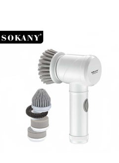 سوكاني فرشاة تنظيف كهربائية 5 في 1 من SOKANY مع رؤوس متعددة قابلة للاستبدال  - Image 2