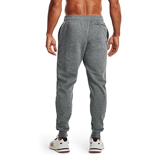 Under Armour mens Rival Fleece Joggers , Pitch Gray Light Heather (012)/Onyx White , 4X-Large - Image 3