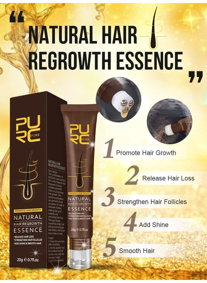 PURC Hair Growth Serum, Hair Regrowth Serum for Hair Treatment, Bald, Thin Hair, Anti Hair Loss, Self Scalp Massager Repairs Follicles Stronger Hair For Men & Women Scalp Health - Image 3