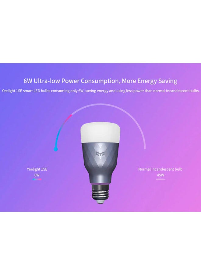 NIBEMINENT AC100-240V 6W RGBW Intelligent LEDs Light Bulb Multicolour 13.5 x 6.5 6.5centimeter  - Image 5