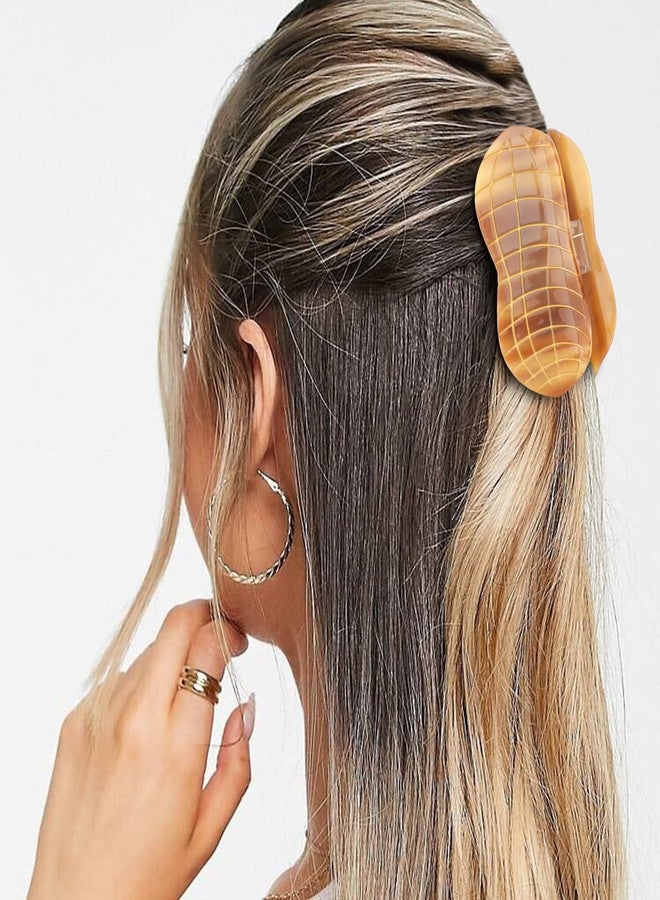 Hapdoo Peanut hair clips, Hapdoo Cute Novelty Food Hair Claw Clip for Women Girls, Acetate Funny Hair Accessories Gifts - Image 5