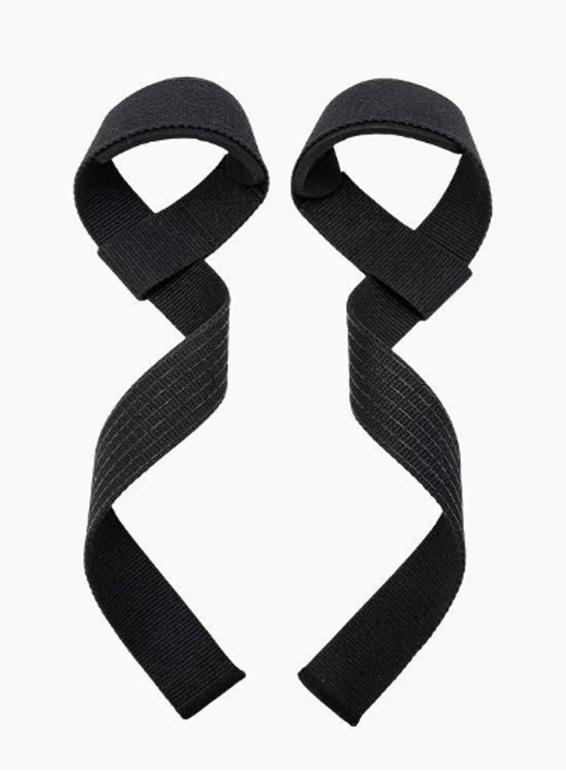 Generic Sports Hard Pull Fitness Assist Straw Pull Up Barbell Rally Training Weightlifting Squat Grip Strength Straw ，Black  - Image 2