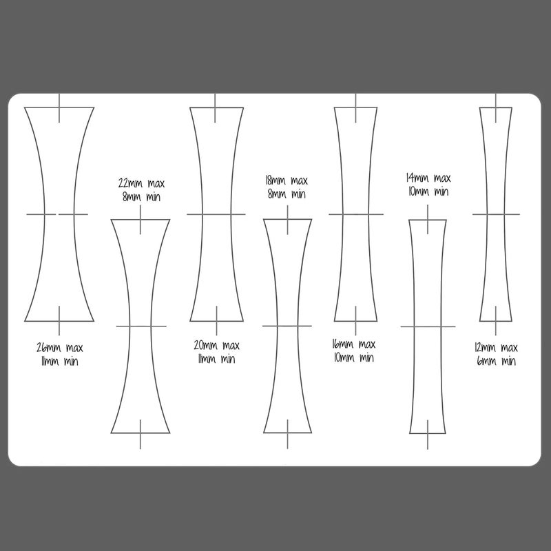 CLITHS Geometric Shape Stencils Set Reusable Plastic Template for Jewellery Making Drawing DIY Art School Projects - Image 2