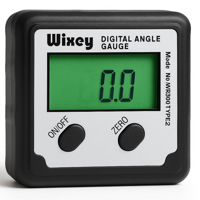 Wixey Digital Angle Gauge | Digital Angle Finder for Table Saw & Miter Saw (Magnetic) – Precision Bevel & Compound Angle Measuring Tool for Woodworking with Backlight - Image 1