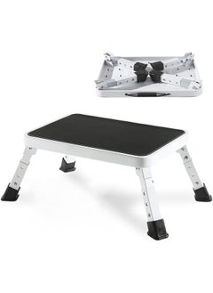 Garlo Folding Step Stool, Height-Adjustable Step Stool with Non-Slip Platform, Step Ladder for Adults or Kids in Kitchen, Home, 150KG Capacity  - Image 1
