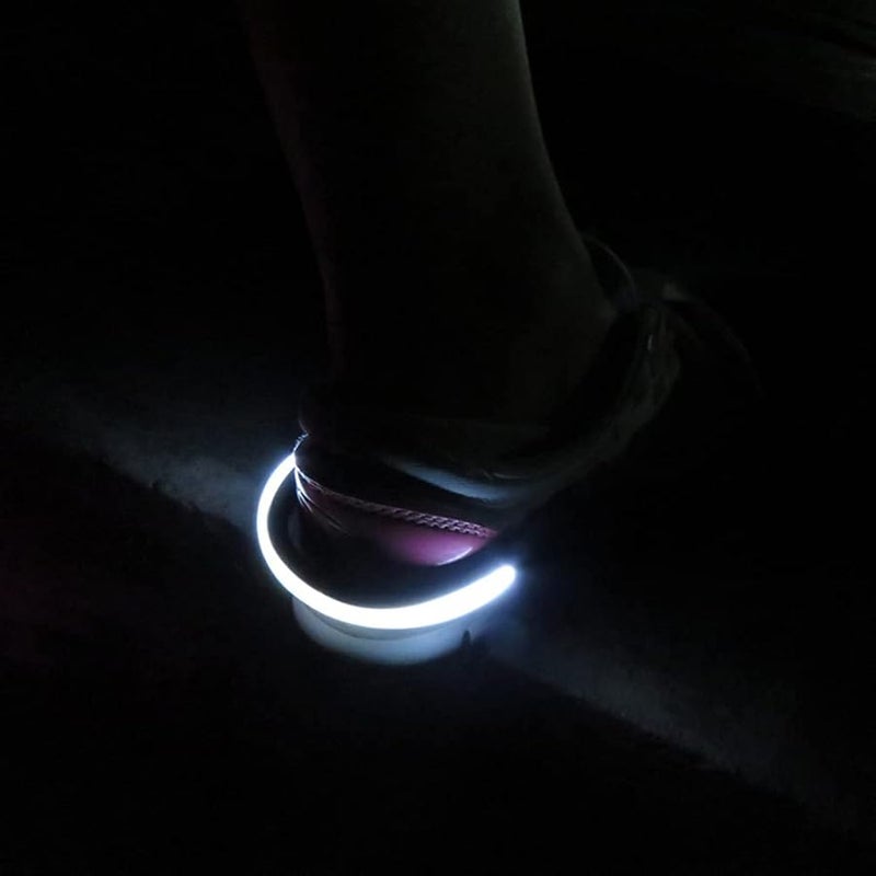 2pcs LED Shoe Clip Lights For Night Running Safety Gear Reflective Blue - Image 4