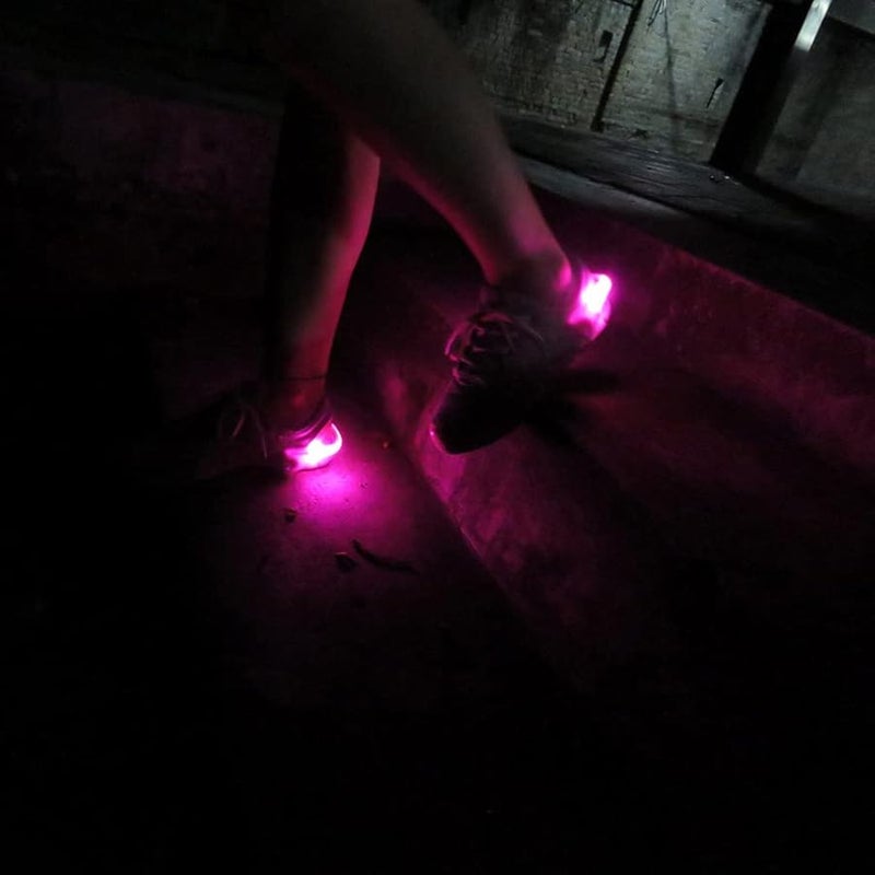 2pcs LED Shoe Clip Lights For Night Running Safety Gear Reflective Blue - Image 5