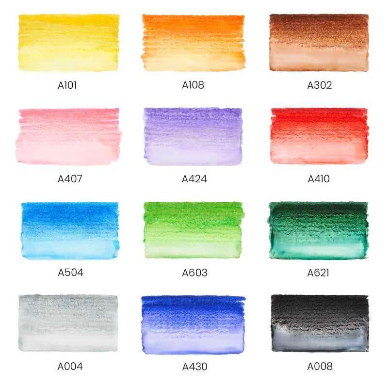 ARTEZA Real Brush Pens, 12 Watercolor Pens, Drawing Markers with Flexible Brush Tips, Watercolor Markers for Artists, and Beginners - Image 2