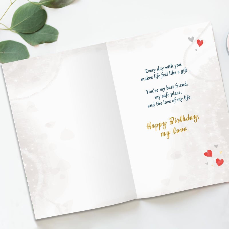 Beixian Funny Birthday Card Gifts for Husband from Wife, Happy Birthday Decorations for Men-8x5.3 Inches, Double-Sided - Image 2