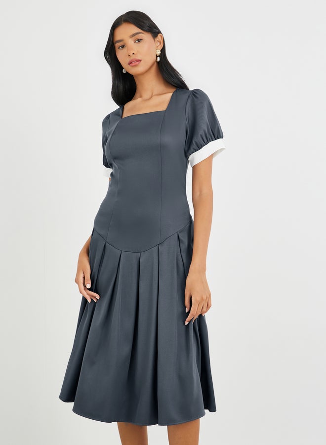 Take Two Pleated A-Line Dress - Image 3