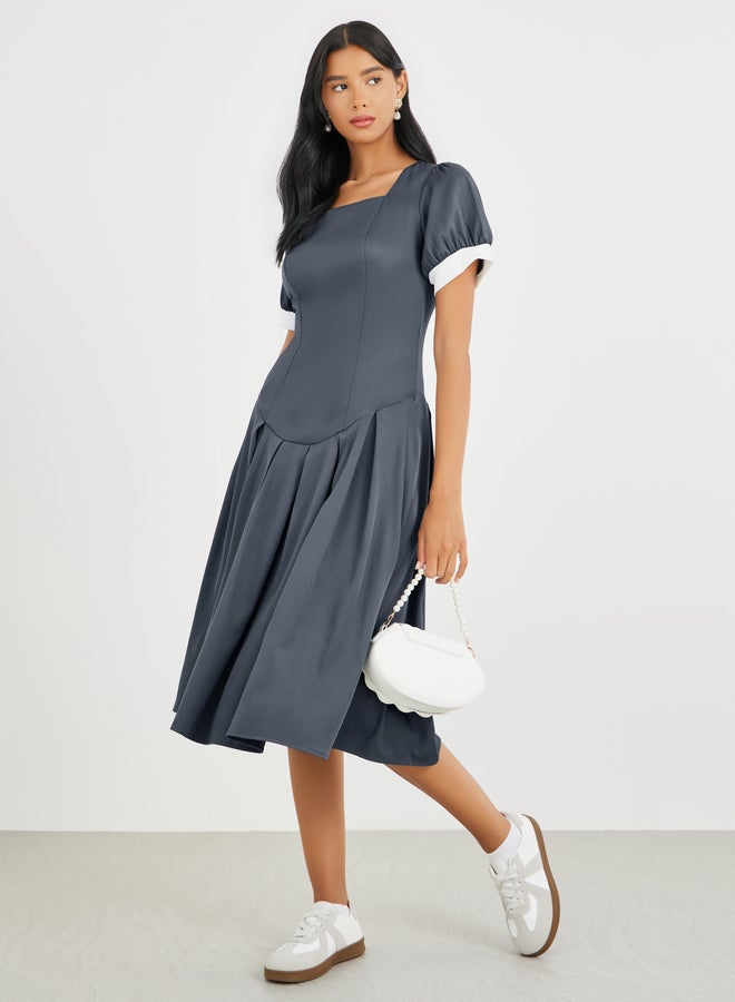 Take Two Pleated A-Line Dress - Image 2