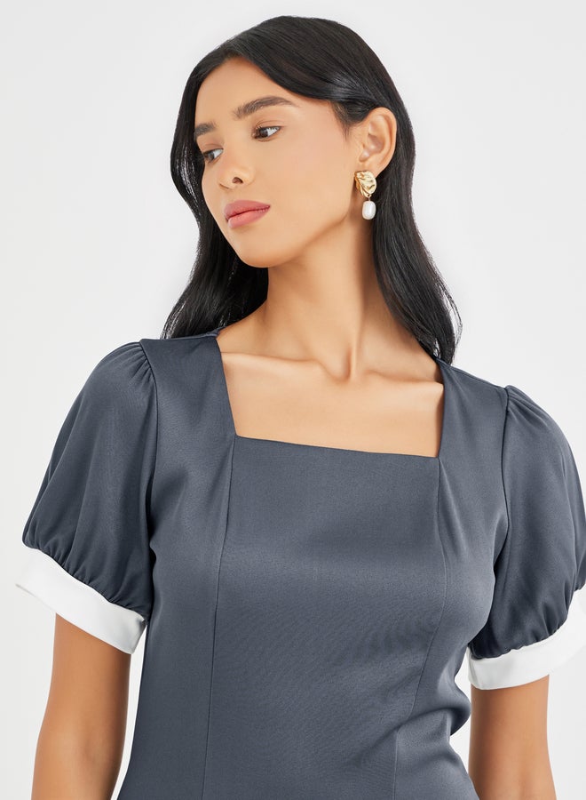 Take Two Pleated A-Line Dress - Image 4