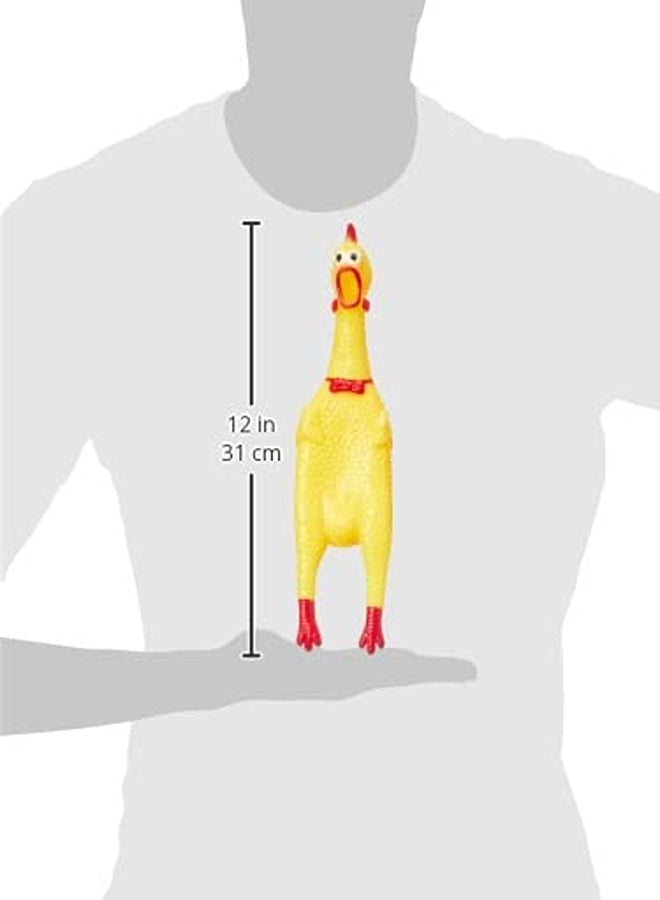 Squeeze shrilling screaming chicken squawking chicken fun dog toy 17cm  size - Image 1