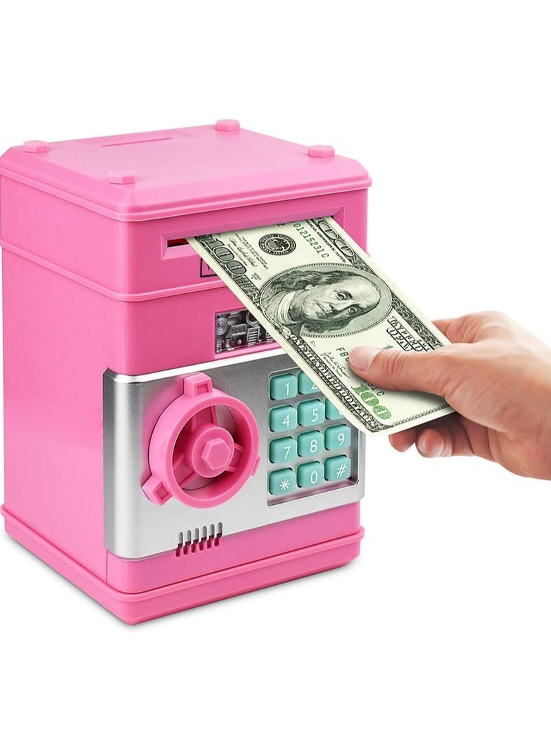 Raxoom Advance Electronic Piggy Bank, Mini ATM Password Money Bank Cash Coins Saving Box for Kids, Cartoon Safe Bank Box Perfect Toy Gifts for Boys Girls - Image 1