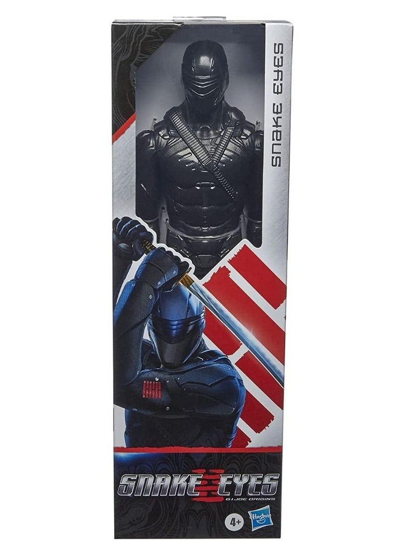 G. I. Joe G.I. Joe Origins Snake Eyes Collectible 12-Inch Scale Action Figure with Ninja Sword Accessory, Toys for Kids Ages 4 and Up  - Image 1