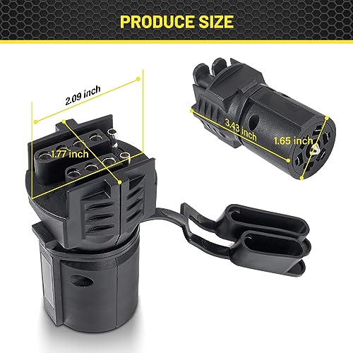 Oyviny 7 to 4 & 5 Pin Trailer Adapter, 2-in-1 Design - Image 5