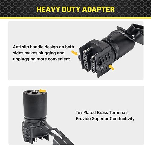Oyviny 7 to 4 & 5 Pin Trailer Adapter, 2-in-1 Design - Image 3