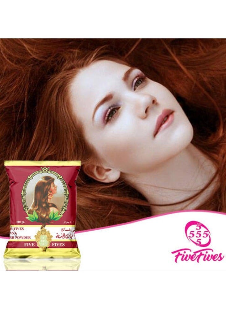 Five Fives Natural Henna Herb Powder Brown - 200 Gm - Image 3