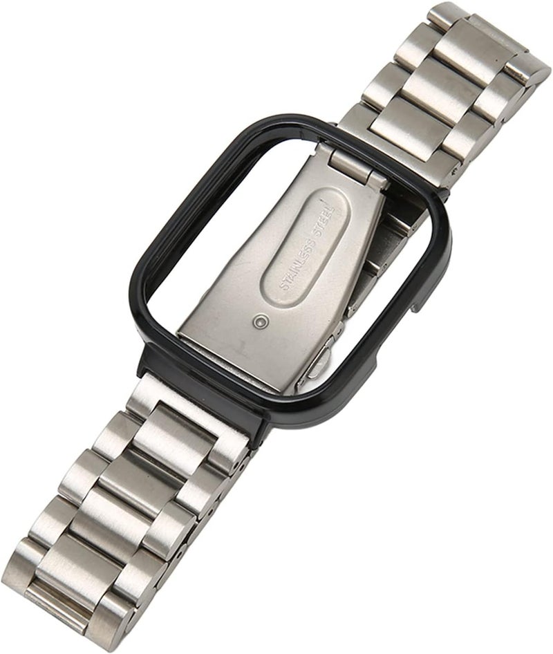 كلاراكو حزام ساعة كلاركو 2 في 1 الرائع المصنوع من الفولاذ المقاوم للصدأ، قابل للتعديل والتلميع، مناسب لحفلات الزفاف - Image 1