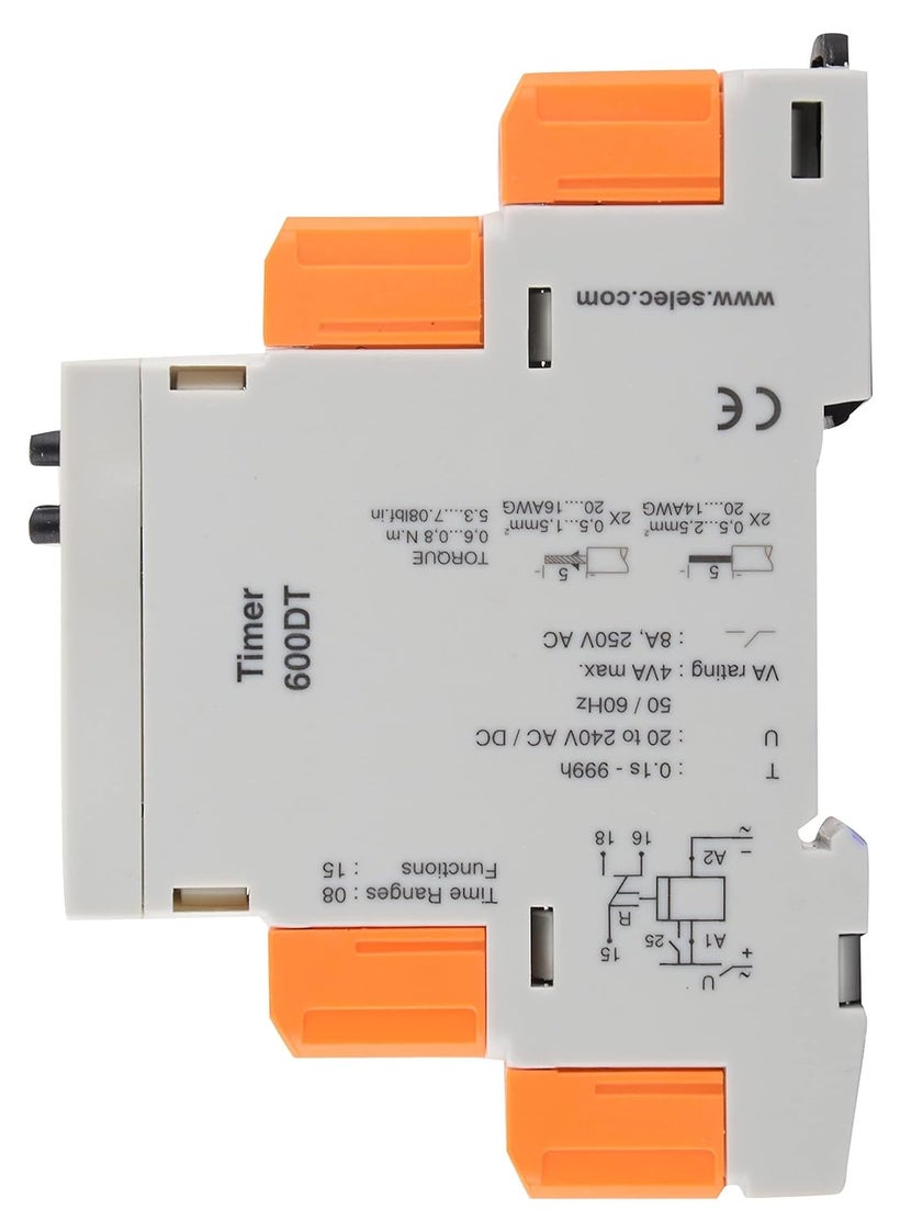 Selec Selec 600DT Din Rail Digital Timer  - Image 2