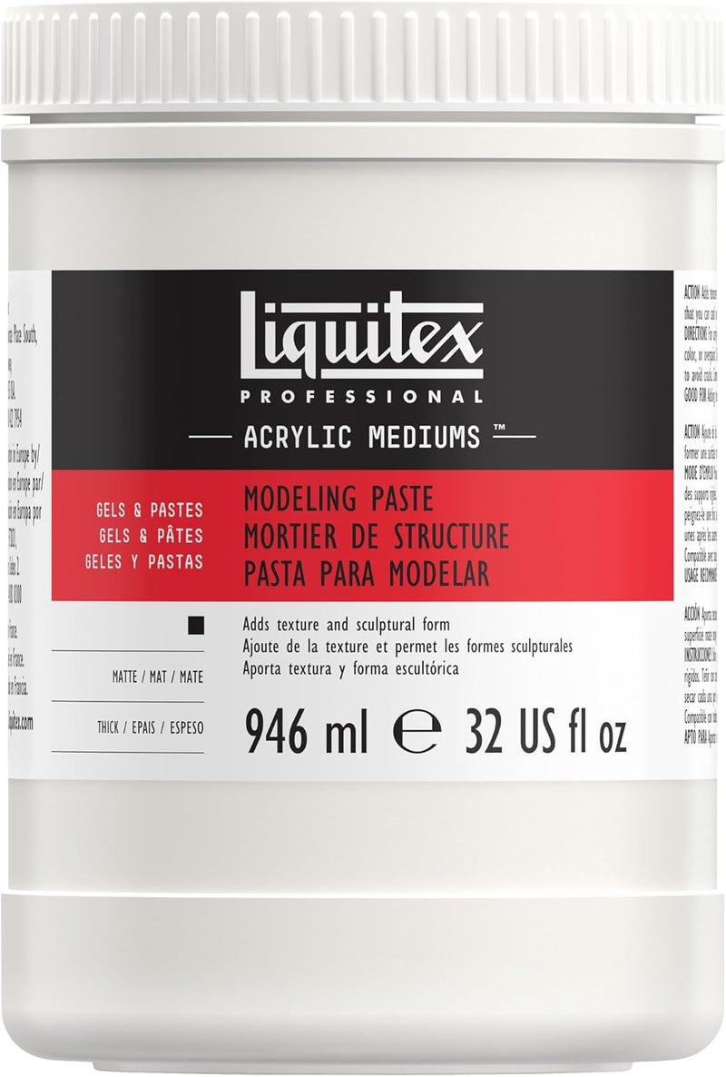 Liquitex Professional Modeling Paste Medium, 32-Oz - Heavy Texture Acrylic Medium