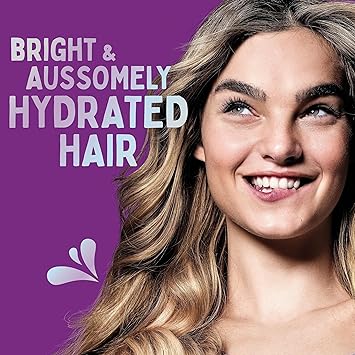Aussie مجموعة Aussie Blonde Hydration شامبو بلون أرجواني نباتي وبلسم وقناع شعر معجزة لمدة 3 دقائق تونر فضي يحيّد درجات اللون الأصفر النحاسي للشعر المرطب - Image 3